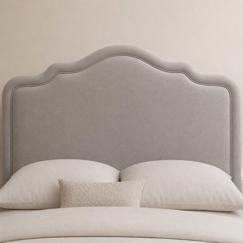 Curved headboard arched plush - curved,