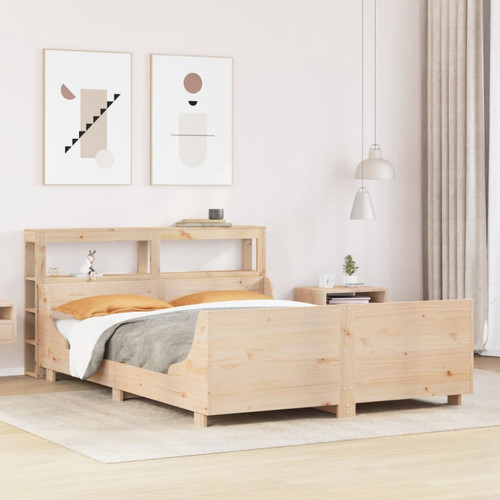 Bed frame natural pine 120x190 - natural,