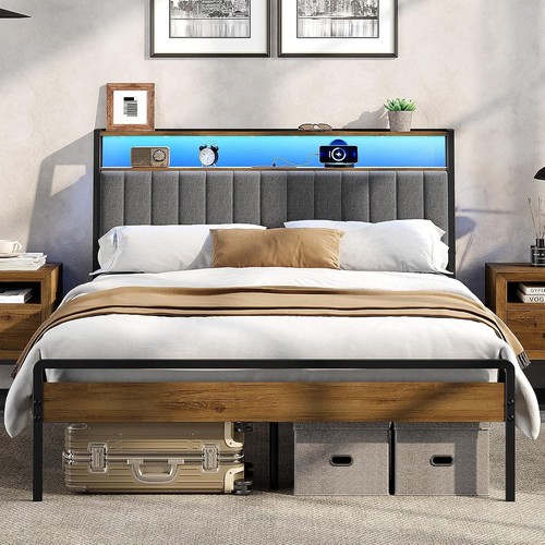 Small double bed frame with - bed,