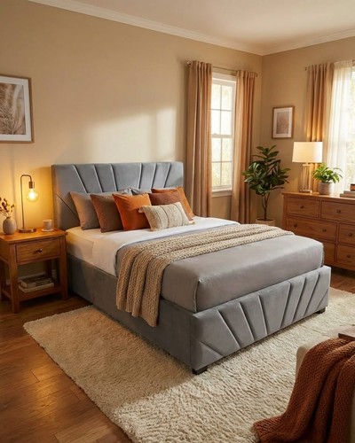 Panel plush velvet upholstered - velvet,