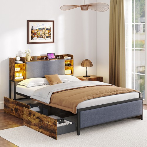 Double bed frame - bed,
