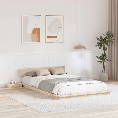 Modern wooden small double - small,