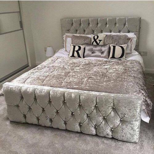 Chesterfield sleigh bed frame - sleigh,