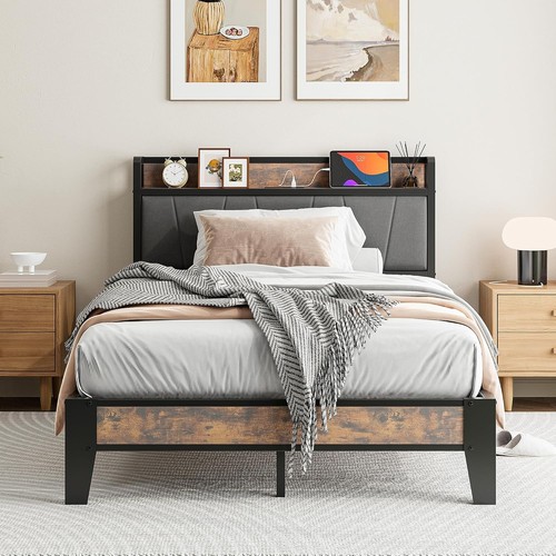Small double bed frame - bed, with