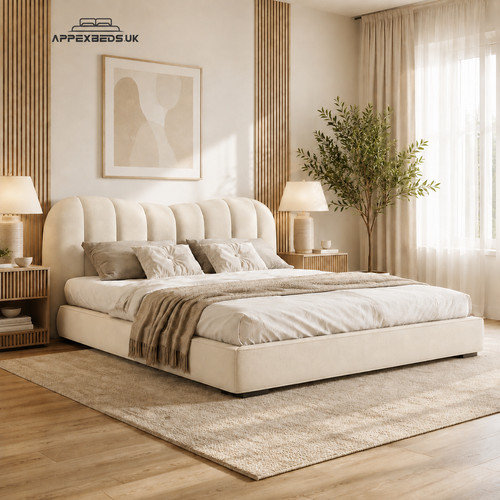 Teddy fabric bed frame - teddy, 48"