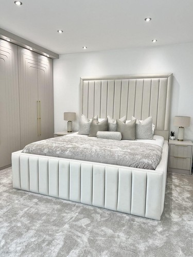 New panel plush velvet bed - new,
