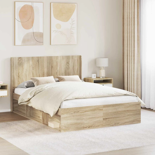 Bed frame sonoma - bed, oak