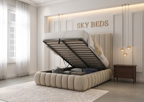 Bubble ottoman bedframe - ottoman, plush