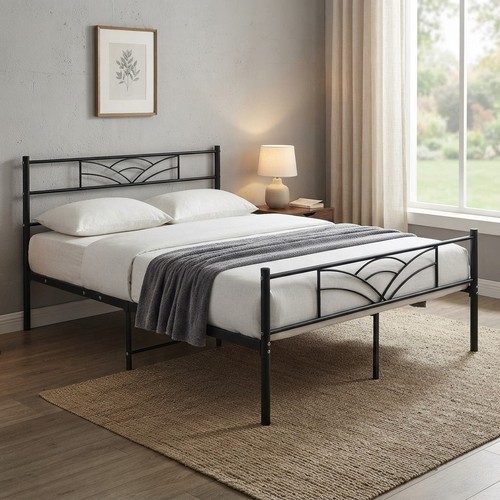 Compact black metal - compact, bed