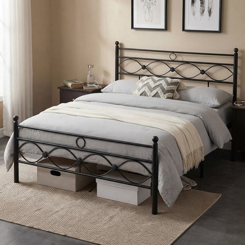 Metal bed frame double size - metal,