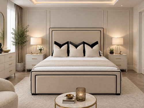 Celeste double piping bed - double,