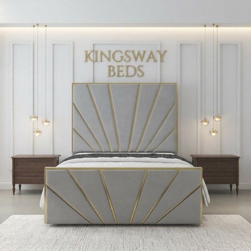 Sunrise strip plush velvet bed - strip,