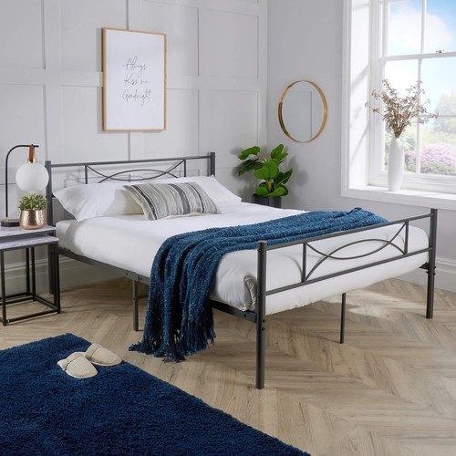 Metal frame bed - metal, with