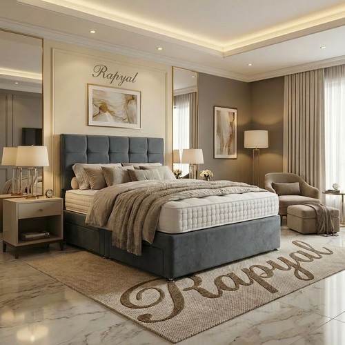 Plush divan bed - divan,