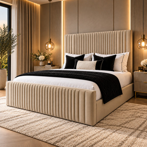 Ottoman storage bed panel - storage,