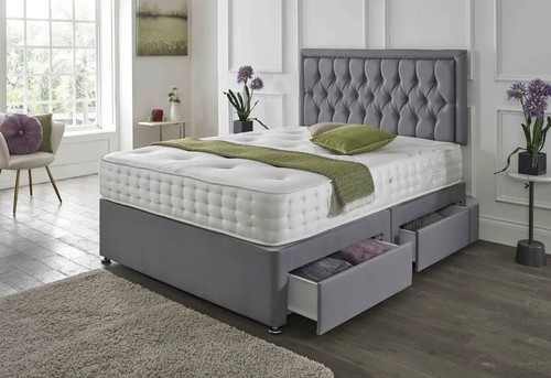 Divan bed set with mattress - divan,
