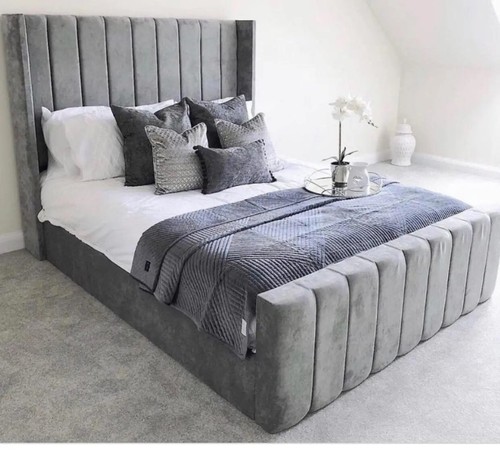 Ottoman bed plush velvet - plush,