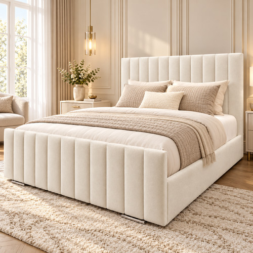 Panel upholstered bed - upholstered,